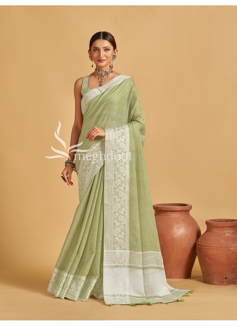 How To Style and Accessorize Linen Sarees 2024